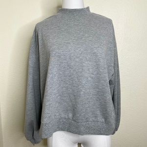ASOS DESIGN Two Mile Sweatshirt in Gray Marl